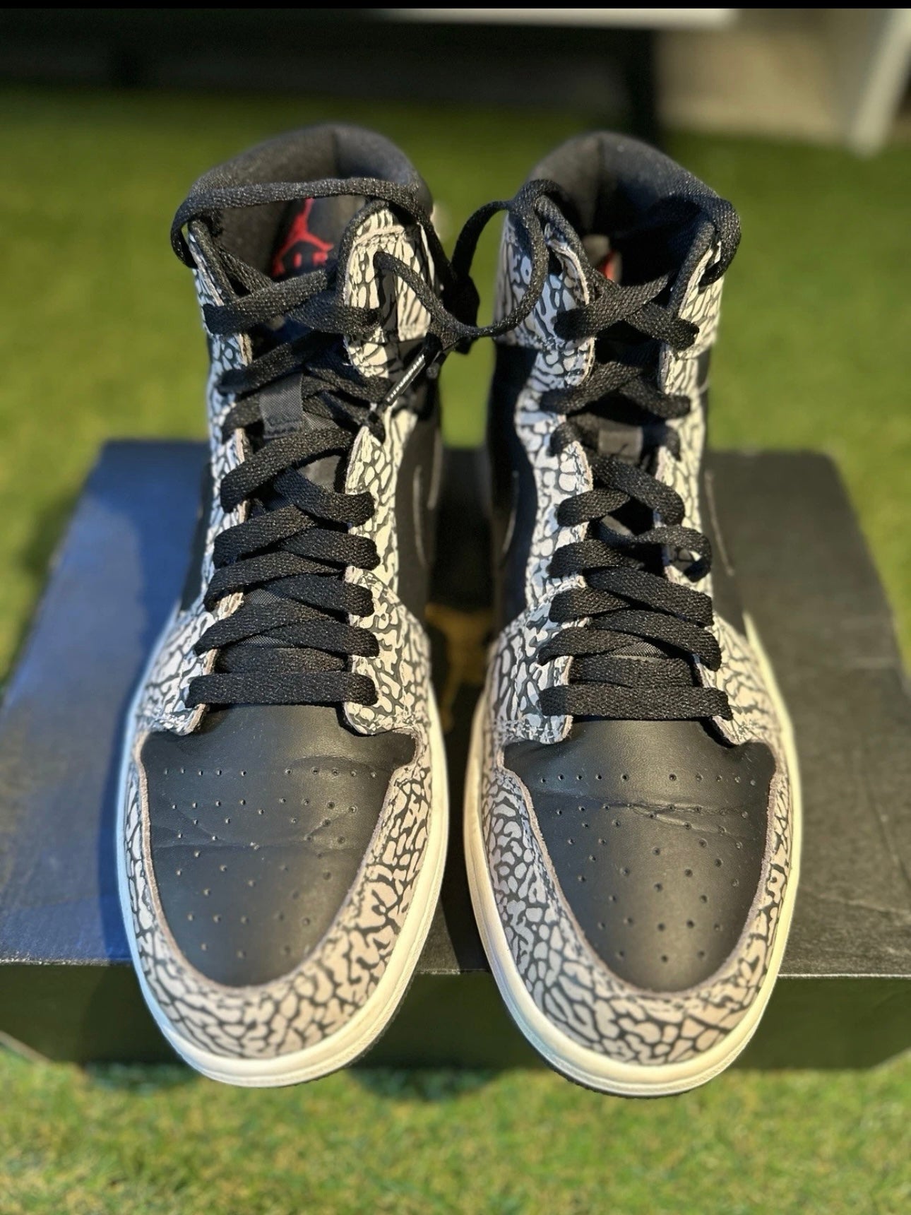 Jordan 1 High Un-Supreme Black Elephant