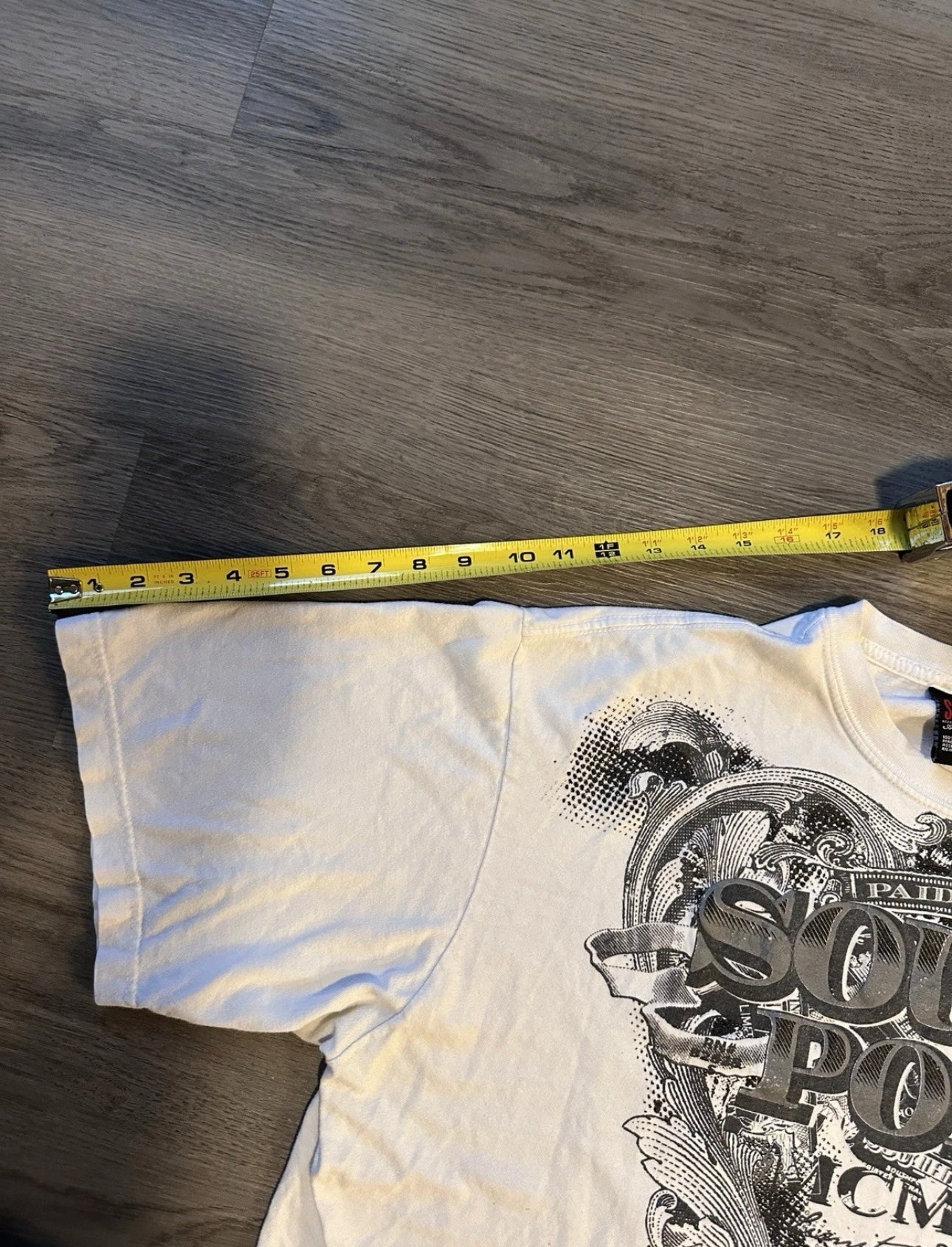 Southpole Paid in Full Rhinestone Puff-print Tee