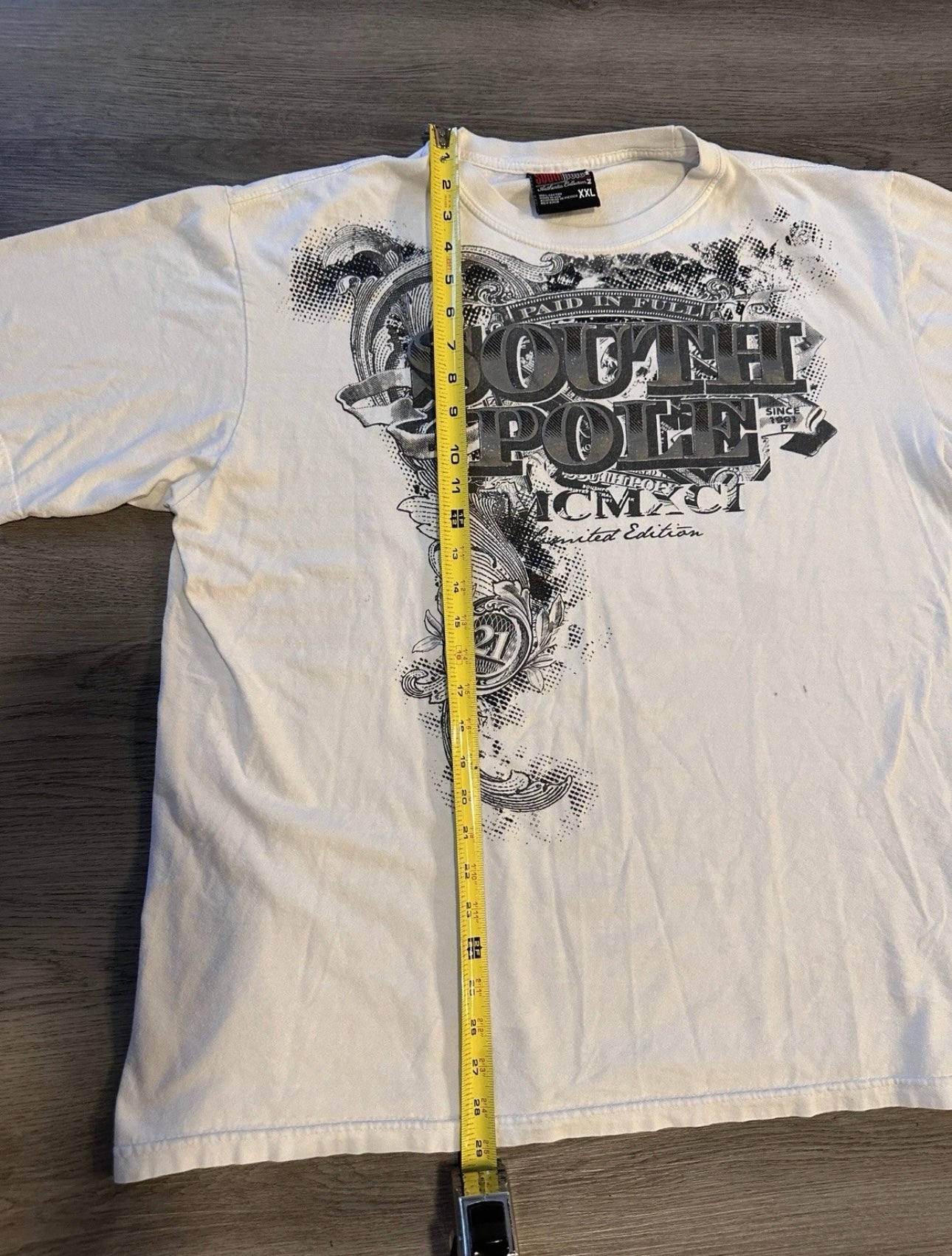 Southpole Paid in Full Rhinestone Puff-print Tee