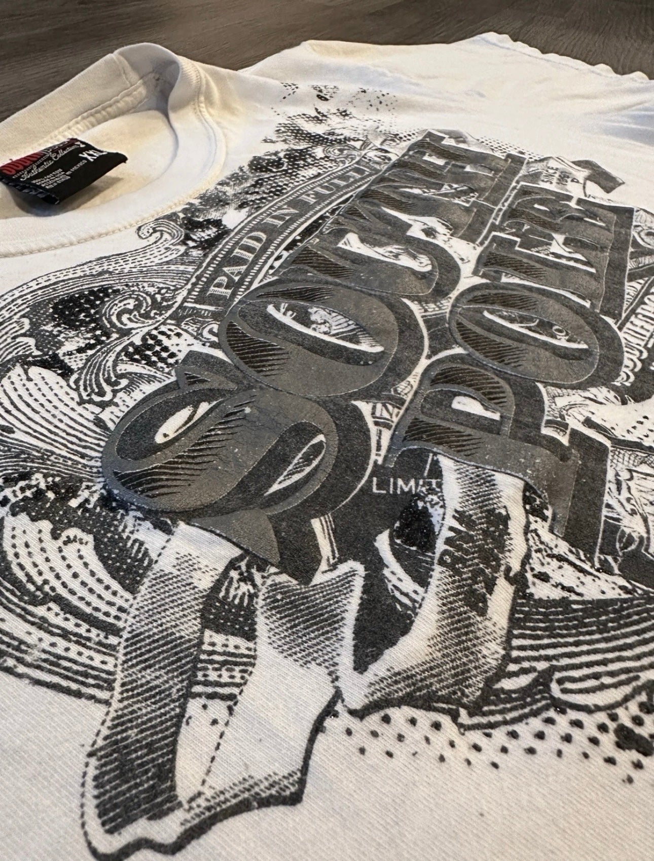 Southpole Paid in Full Rhinestone Puff-print Tee