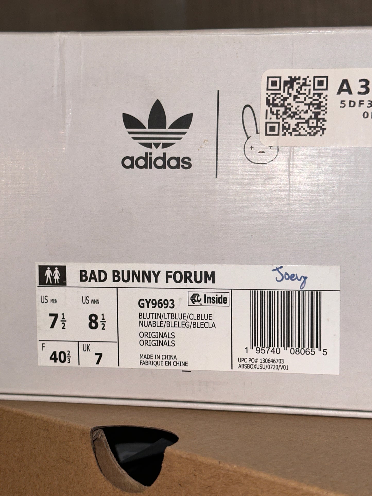 Adidas Forum Buckle Bad Bunny Blue Tint