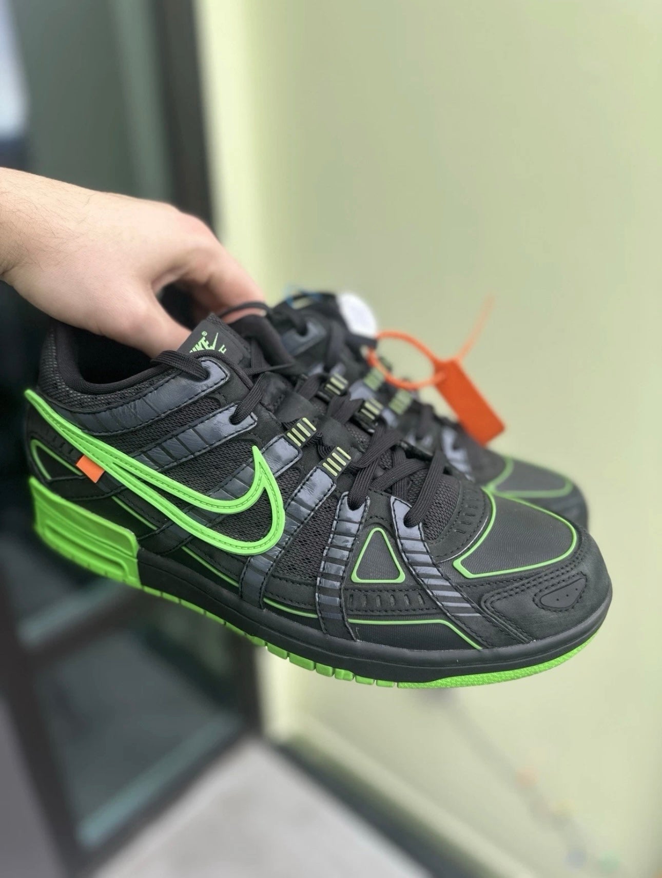 Nike Air Rubber Dunk x Off White Green Strike