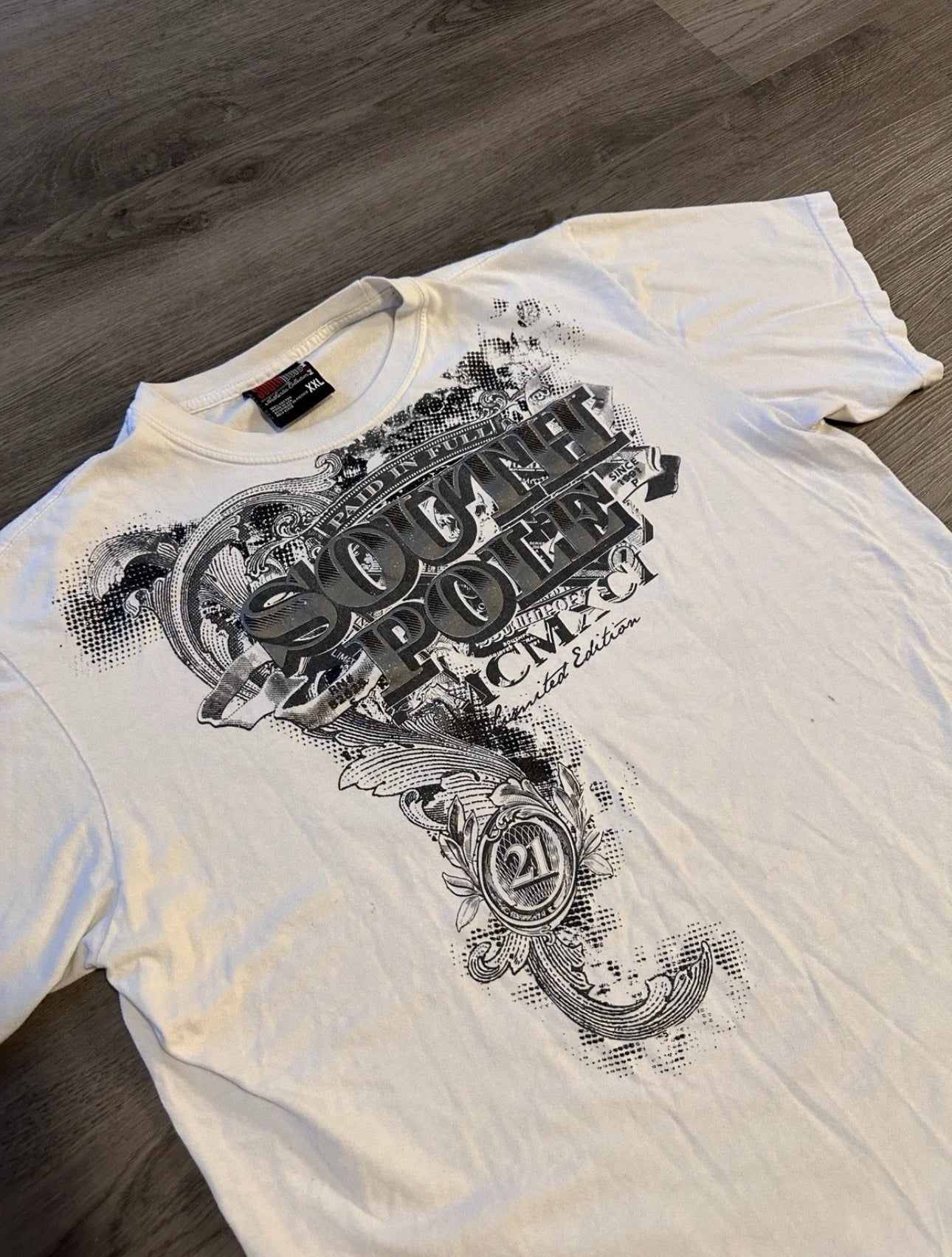 Southpole Paid in Full Rhinestone Puff-print Tee