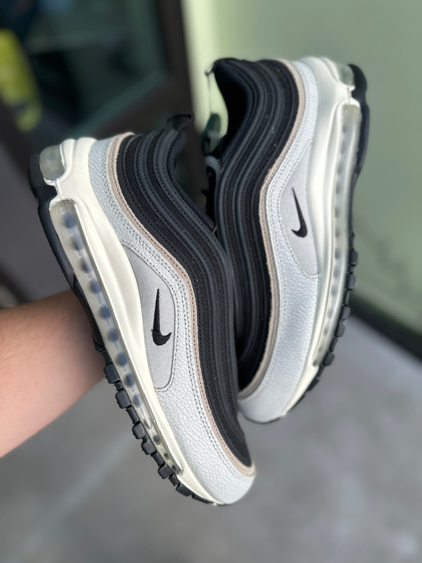 Nike Air Max 97 Light Bone Khaki Black