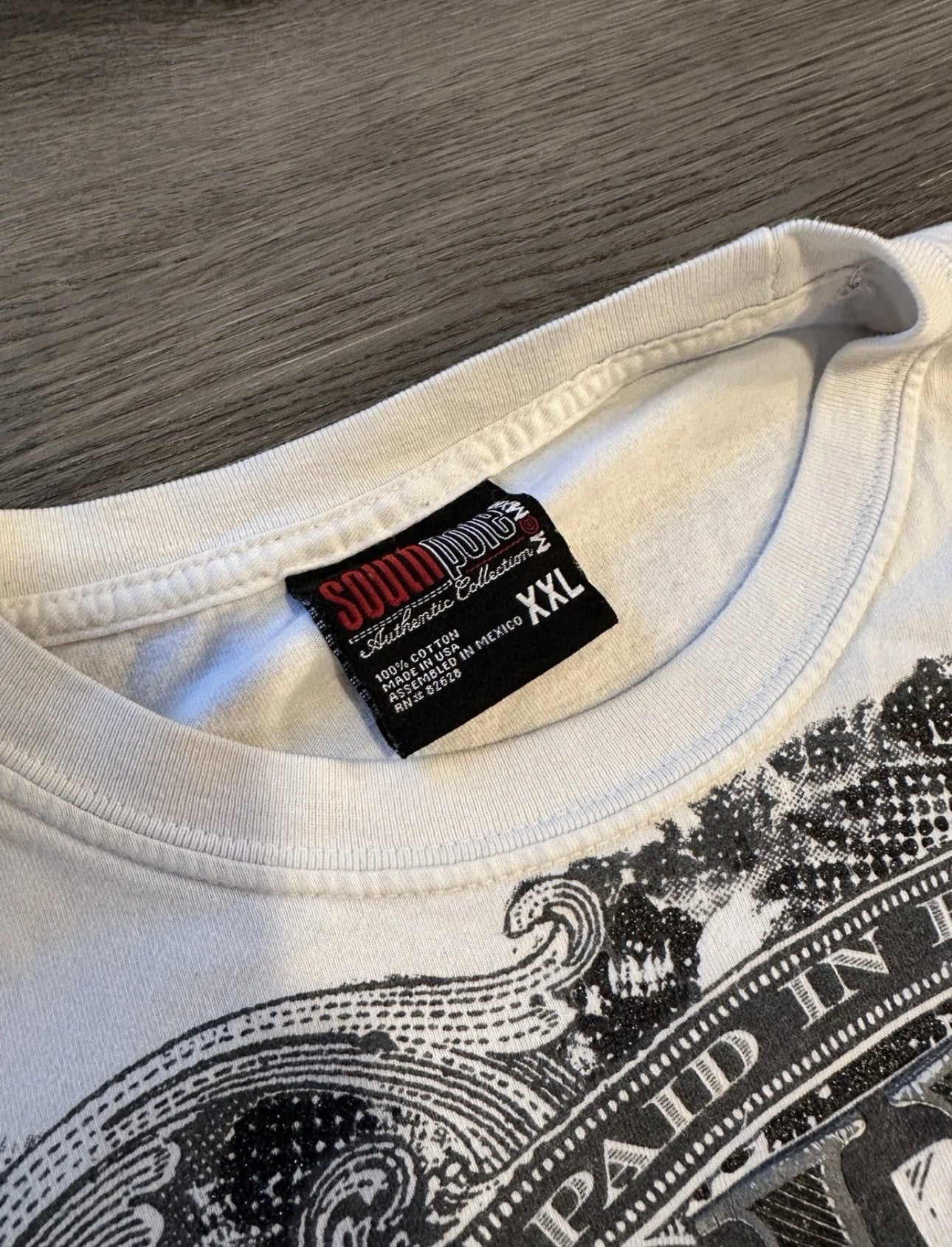 Southpole Paid in Full Rhinestone Puff-print Tee