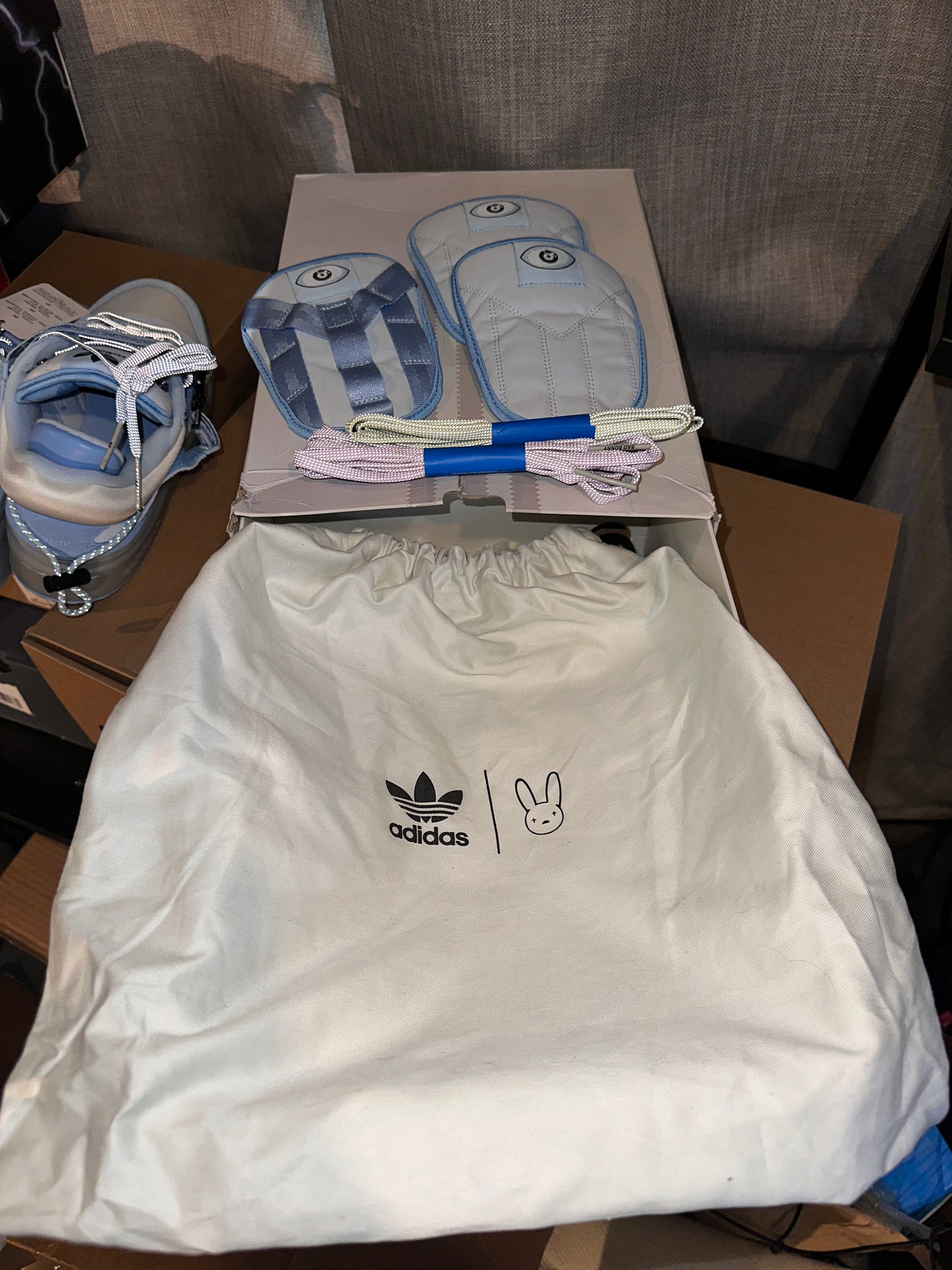 Adidas Forum Buckle Bad Bunny Blue Tint