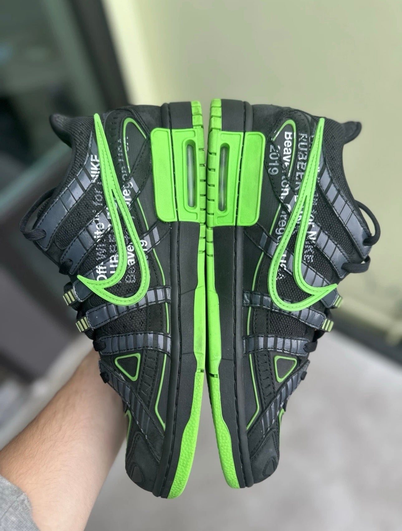 Nike Air Rubber Dunk x Off White Green Strike